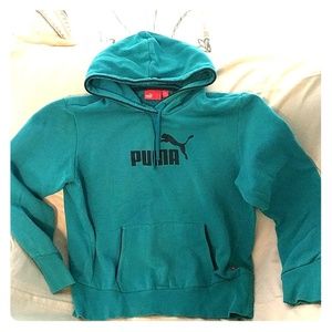 Puma teal sweat shirt large